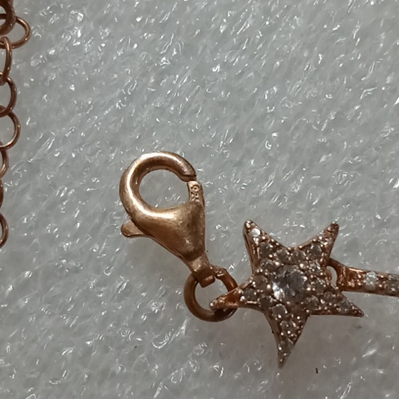 Sterling Silver Stamped, Rose Gold Choker #349 - Picture 6 of 13